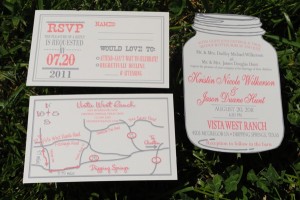 Mason Jar Wedding Invitation