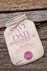 Mason Jar Save The Date