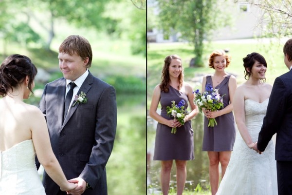 Vermont wedding outside