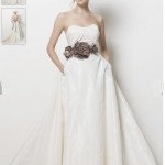 A rustic wedding gown