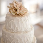 All White Wedding Cake