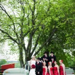 Country Bridal Party In Pickup Truck