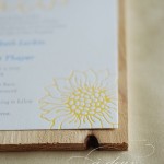 Wood Wedding Invitation On Cedar