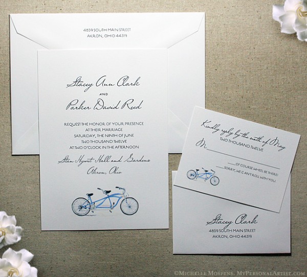 Bike Wedding Invite