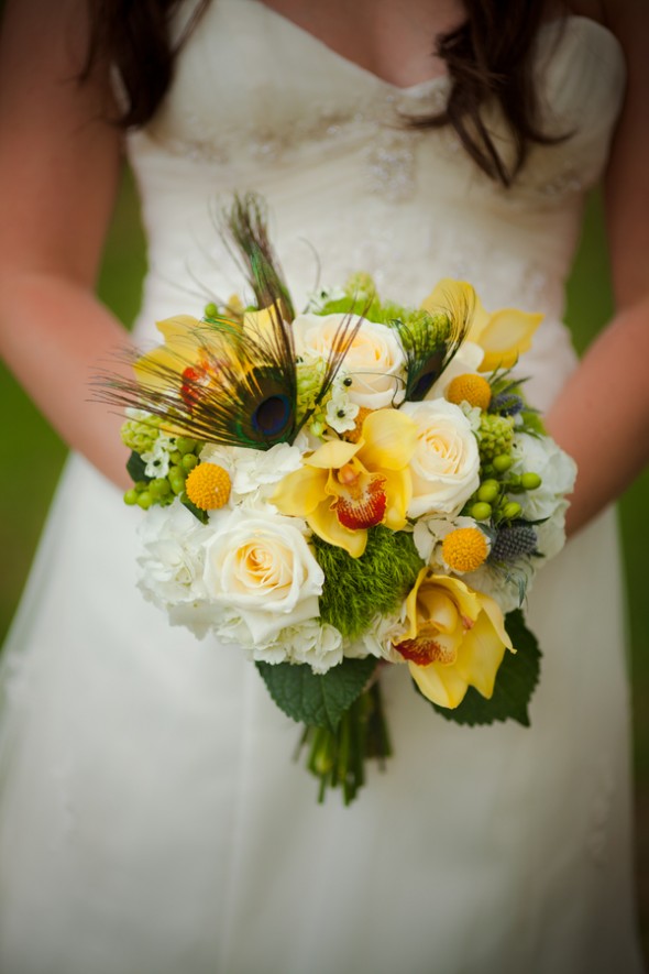 Yellow & White Wedding Flowers