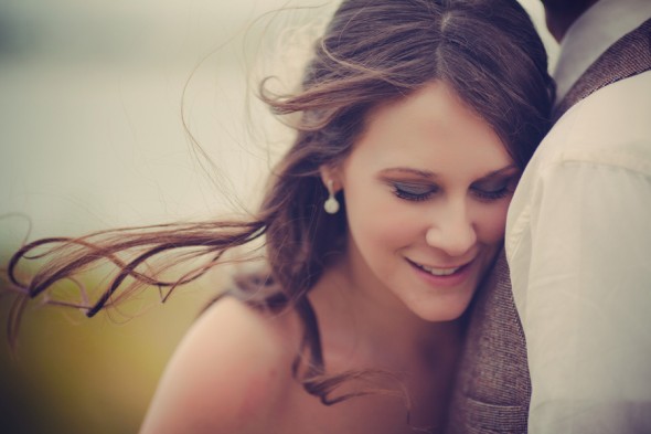 A country bride & groom