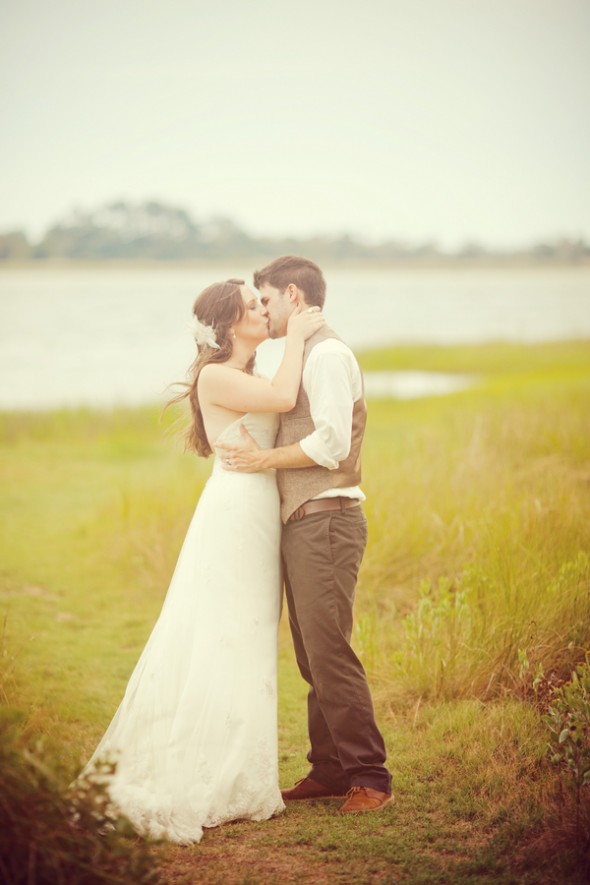 A Country Style Wedding Couple
