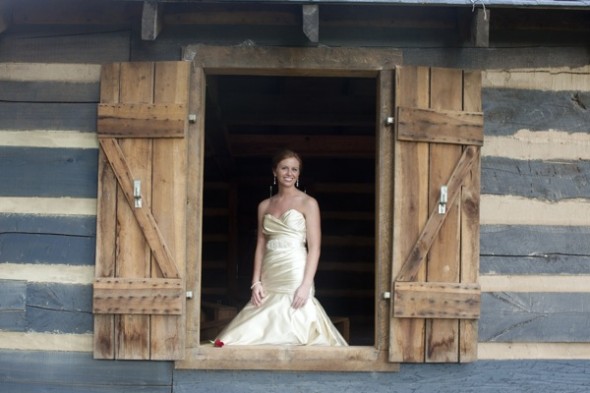 Country Bride On Farm
