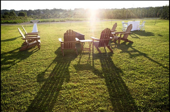 Adirondack Chairs At A Country Wedding