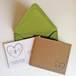 Heart wedding invitation