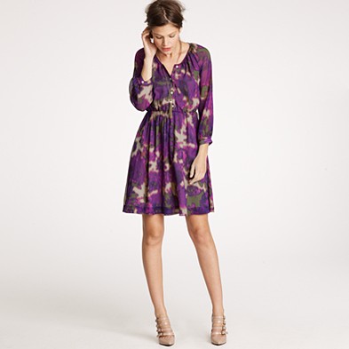 Purple Floral Bridesmaid Dress