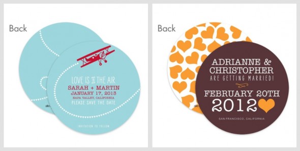 Rustic Round Circle Save The Dates
