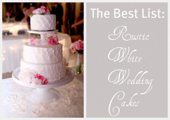 Rustic White Wedding Cakes