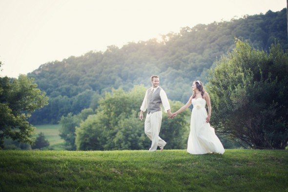 A rustic country style wedding
