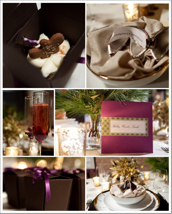 Holiday Inspired Wedding Reception