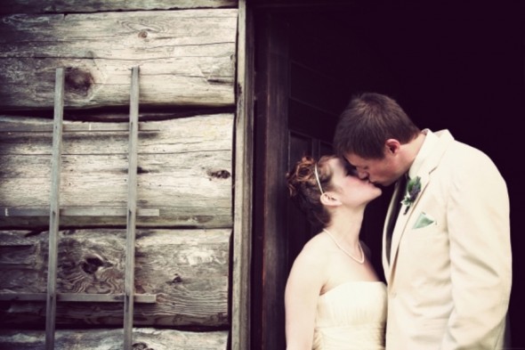 Farm Style Wedding Couple