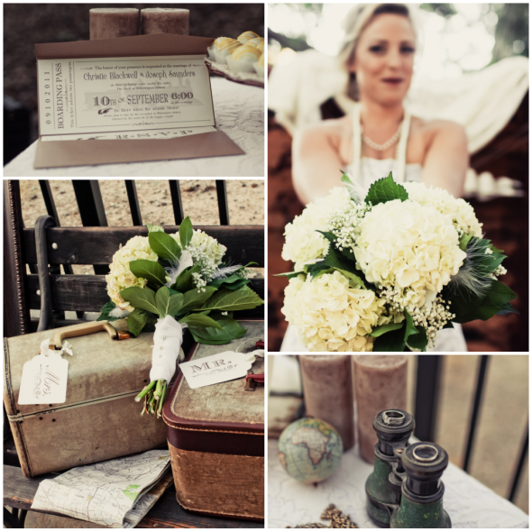 White Vintage Style Wedding Flowers