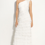 One Shoulder Rustic Wedding Gowns
