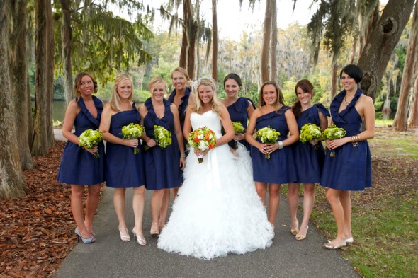 Blue & Green Color Themed Florida Wedding