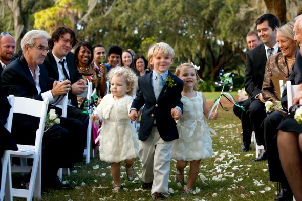Country Wedding Ring Barrer & Flower Girls