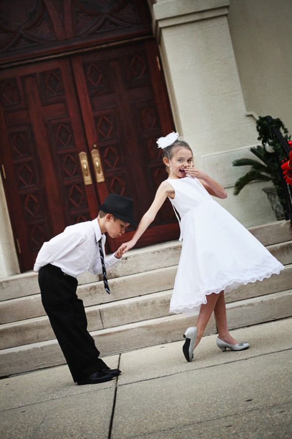 Rustic Wedding Flower Girl Gown