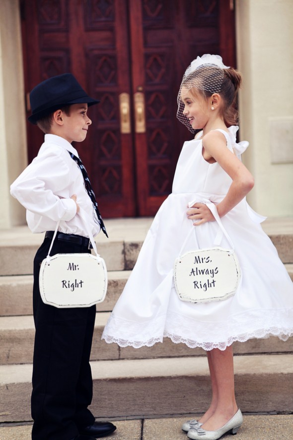 Flower Girl at Rustic Wedding