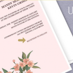 Customizable wedding invitations