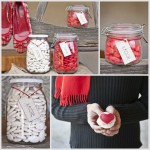 Red Candy Favors At Wedding