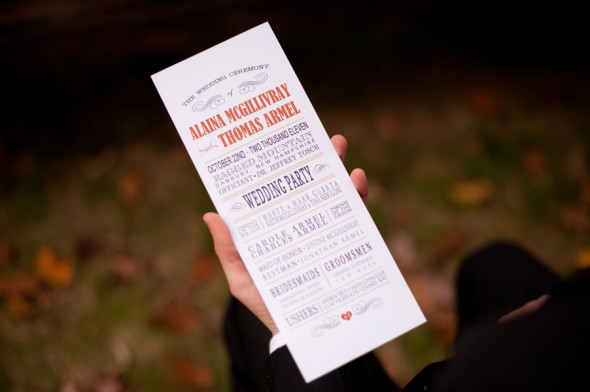 Rustic Ski Wedding Program