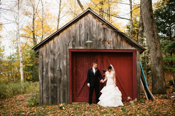 Rustic New Hampshire Ski Wedding