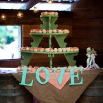 Rustic Wedding Cake Display