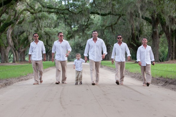 Relaxed Mens Wear At Souther Wedding