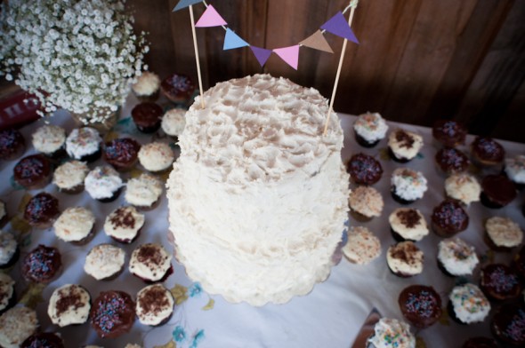 Wedding Cake With Banner