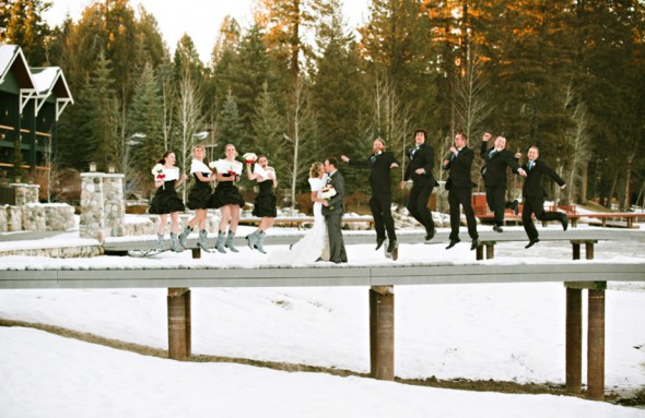 Winter Wedding And Wedding Party