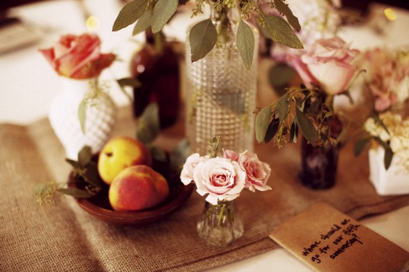 Vintage Country Wedding Centerpieces