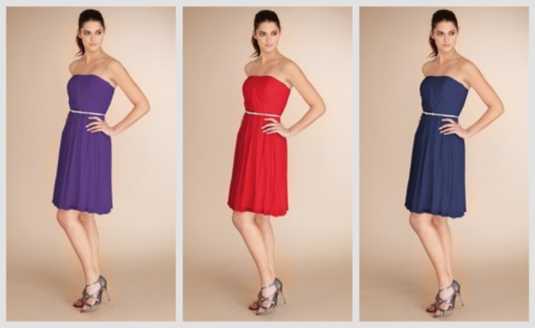 strapless-bridesmaid-dress-with-belt