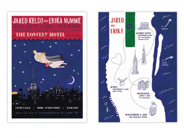 Rustic New York City Wedding Invitation