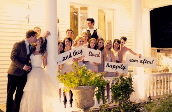 And They Lived Happily Ever After Wedding Sign