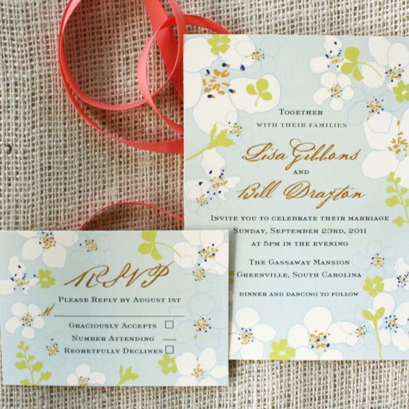 Floral Wedding Invitation
