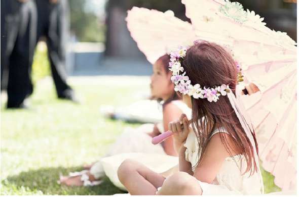 Flower Girls At Rustic Wedding From Hugs & Kisses Events