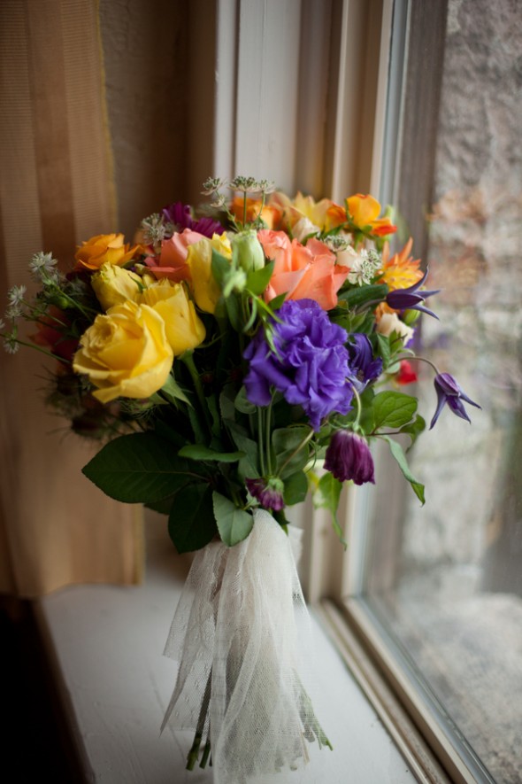 Bright Colored Wedding Bouquet