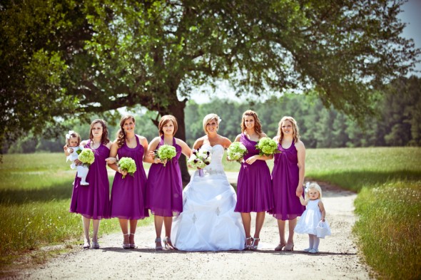 Purple Rustic Bridesmaid Dress