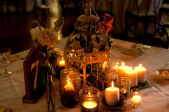 Candle Rustic Wedding Centerpiece candle-rustic-wedding-centerpiece