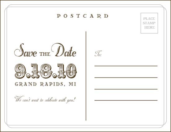 Vintage Style Wedding Postcard vintage-style-wedding-postcard