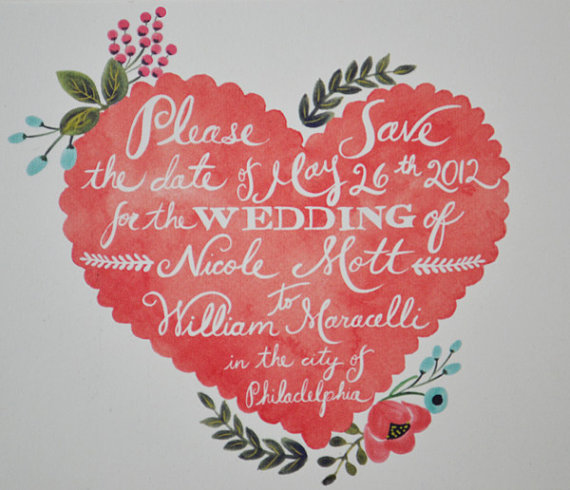 Heart Vintage Wedding Save The Date heart-vintage-wedding-save-the-date
