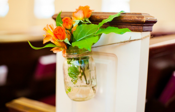 Mason Jars At Church Wedding mason-jars-at-church-wedding