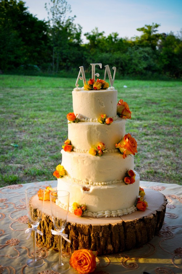 Rustic Fall Wedding Cake