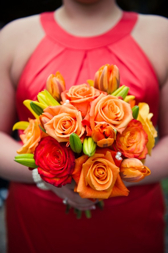 Orange Wedding Bouquet