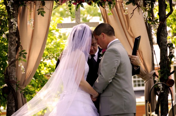 Wedding Ceremony At 1812 Hitching Post
