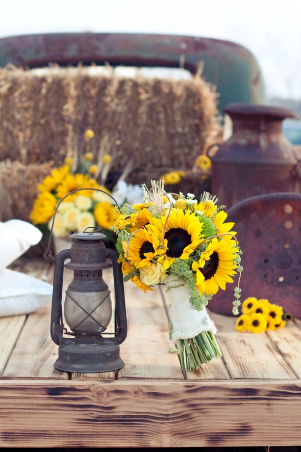 Sunflower Theme Wedding - Rustic Wedding Chic
